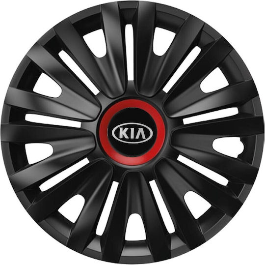 Versaco Set Capace De Roți Auto Royal Rr Compatibilitate Kia 4 Bucăți 14 Negru