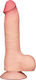 Lovetoy Glass Dildo with Balls and Suction Cup Flesh 20cm