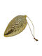 Hanging Ornament Pine Ceramic Gold 10x5cm