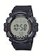 Casio Collection Digital Men's Watch 51mm Battery with Black Rubber Strap