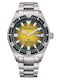 Citizen Herrenuhr 41mm Automatisch mit Silber Metallarmband