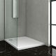 Karag New Flat Ορθογώνια Ακρυλική Ντουζιέρα 80x130cm Λευκή