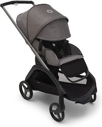 Bugaboo Complete Dragonfly Adjustable Baby Stroller Suitable for Newborn Graphite-Grey Melange 7.9kg