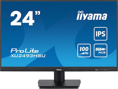 Iiyama ProLite IPS Monitor 24" FHD 1920x1080 με Χρόνο Απόκρισης 1ms GTG