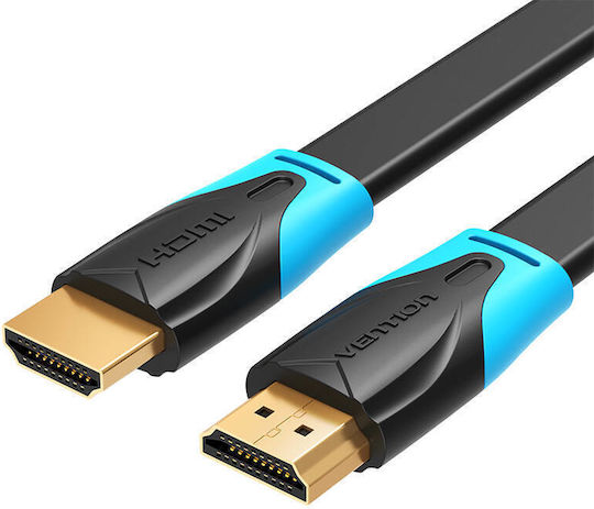 Vention HDMI 2.0 Premium Високоскоростен 4K 60Hz HDR Плосък HDMI Кабел HDMI Мъжки - HDMI Мъжки 0.75м Черен