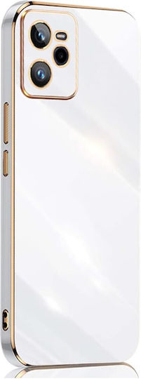 Bodycell Plated Back Cover Silicon cu Curea Auriu (Realme C35)