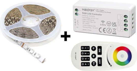 123led Ταινία LED 12V RGB Φως 1m με Τηλεχειριστήριο