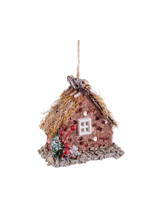 BigBuy Christmas House Ornament Multicolour 5x9cm