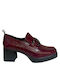 Wikers Leather Burgundy Heels