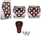 Auto Gs Car Pedal Set Universal Aluminum Brown 5pcs