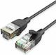 Vention U/UTP Cat.6a (Gigabit) Καλώδιο Δικτύου Ethernet 3m Μαύρο
