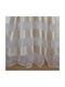 Saray Home Κουρτίνα με Τρέσα Λευκή 280x300εκ.