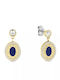 Tommy Hilfiger Earrings made of Steel Gold Plated with Stones