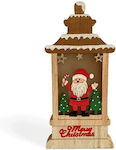 +Efo Christmas Wood Lantern 20x10cm