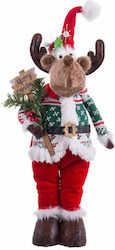 BigBuy Christmas Metallic Figure Reindeer 58x20x13cm.