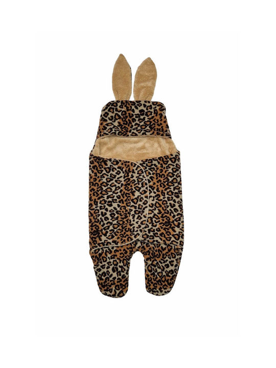 Bebecix Winter Sleeping Bag LEOPARD COFFEE