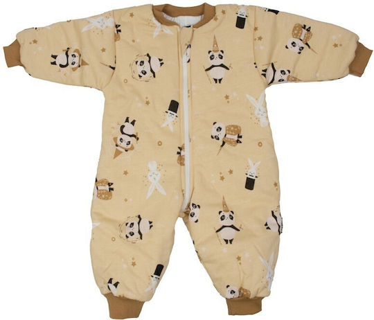 Kamtex Baby Winter Schlafsack mit Füßen Ecru