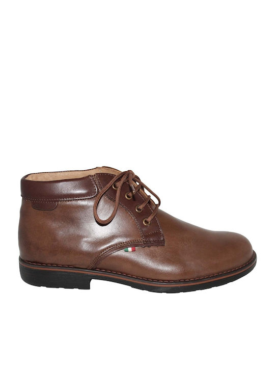 Cabrini Men's Leather Boots Tabac Brown