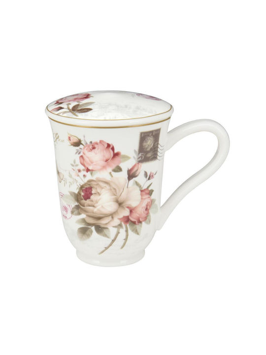 Oriana Ferelli Mug made of Porcelain with Lid 300ml 1pcs