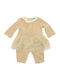 Lullaby Baby Bodysuit Set Beige