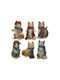 +Efo Christmas Plastic Figure Length 7cm 6pcs