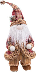 BigBuy Weihnachtsfigur Stoff Dekorativ Mehrfarbig 50x22x20cm