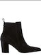 Suede Women's Ankle Boots Black