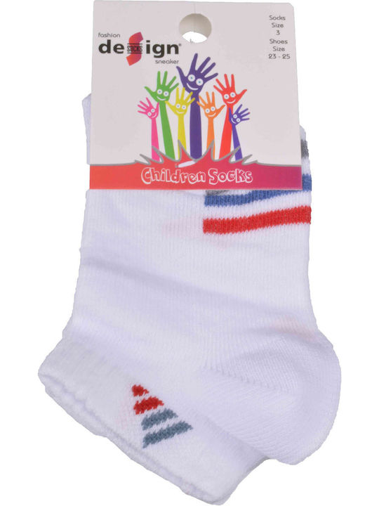 Design Socks Kids' Ankle Socks White