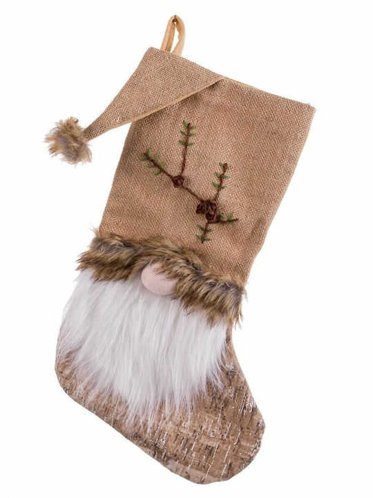 BigBuy Christmas Decorative Beige Socks L47xW30xH3cm S8804074