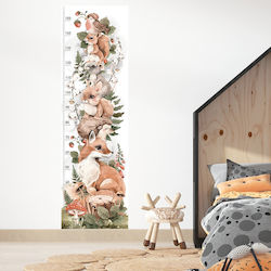 Caravelshop Αυτοκόλλητο Αναστημόμετρο Forest Friends Πολύχρωμο