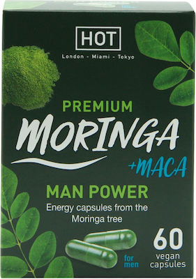 HOT Premium Moringa +maca Man Power Maca 60 φυτικές κάψουλες