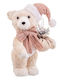 BigBuy Christmas Plastic Figure Bear Height 28cm