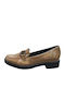 Leder Damen Loafers in Braun Farbe