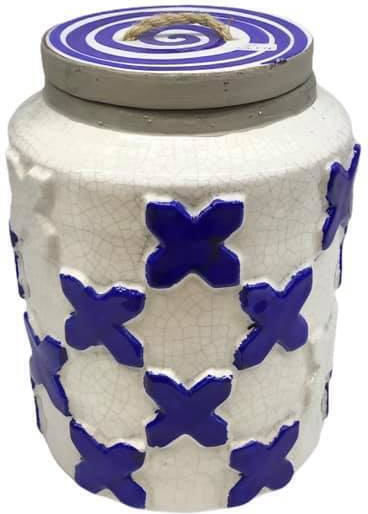 Angiolina Keramik Vase Blau 12x22cm Angiolina Keramik Vase Blau 12x22cm
