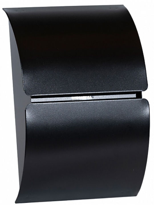 Viometal Toledo 100 Cutie Poștală pentru Exterior Metalic în Culoarea Negru 21.5x10x32cm