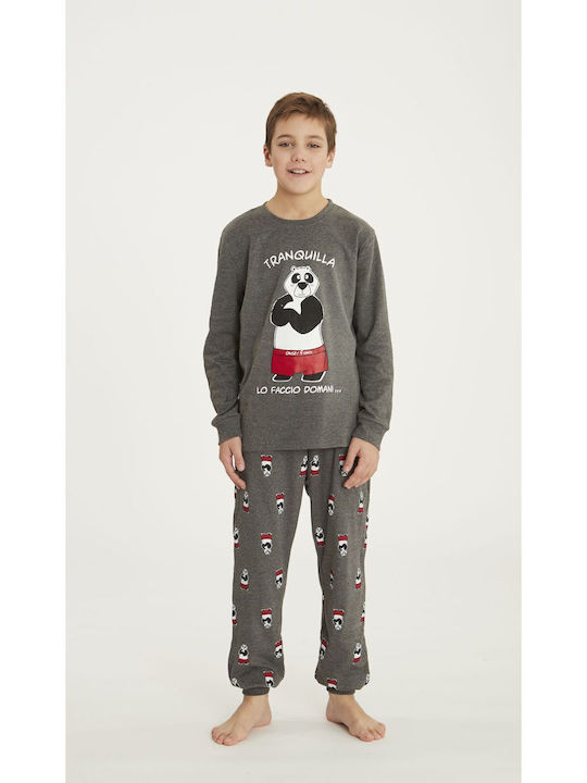 Crazy Farm Kids Pajamas Gray