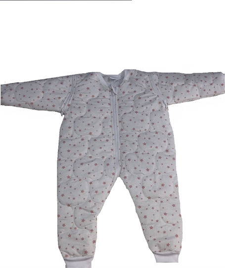 Ninetta Bebe Χειμερινός Υπνόσακος με Πόδια Αστεράκι 2.5 tog Ροζ με Αποσπώμενα Μανίκια
