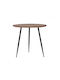 Round Side Table Wooden L60xW45xH51cm