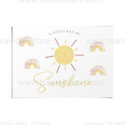 Tsantakides Baptism Placemat Sunshine Paper