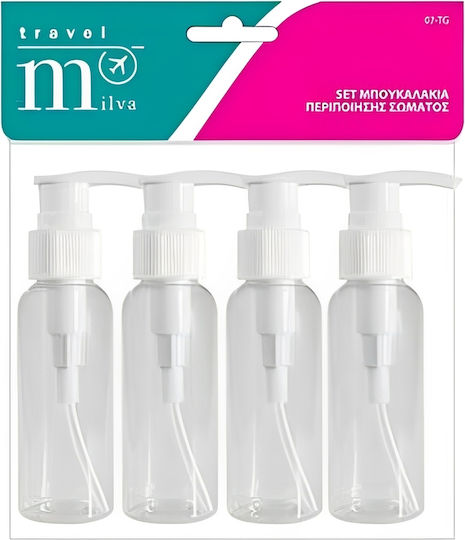 Milva Milva Plastic Bathroom Accessory Set 4 Pieces