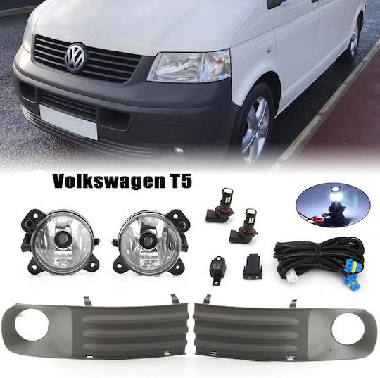 Στρογγυλοί Προβολείς Αυτοκινήτου Skoda Fabia Volkswagen T5 7τμχ