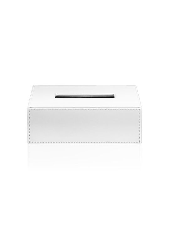Decor Walther Θήκη για Χαρτομάντηλα Λευκή 24x12x8cm 0839950
