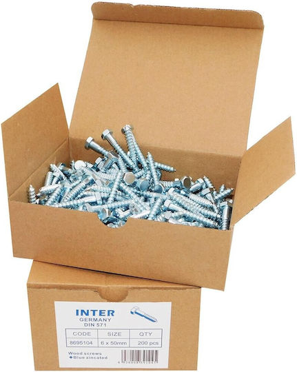 Goizper Coach Screw Galvanized DIN 571 with Diameter M12 and Length 100mm