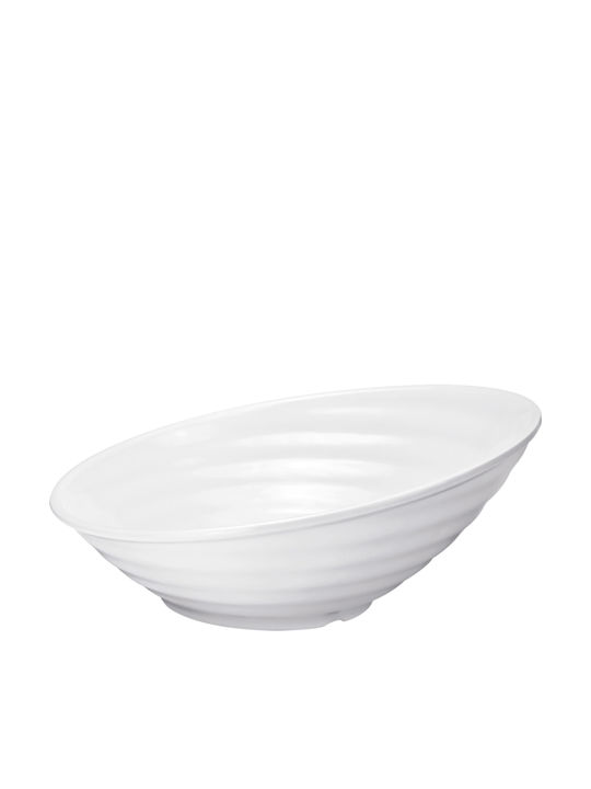 Horecabar Salatschüssel Melamin Weiß 40x37x16.5cm 1Stück