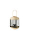 La Belle Maison Bamboo Lantern Beige 26x26x35cm