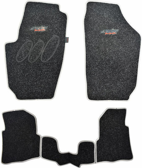 Carman Σετ Μπροστινά και Πίσω Πατάκια 4τμχ για Nissan Primera 1999 Μαύρα