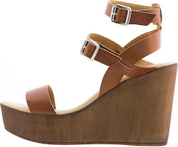 Off White Πλατφόρμες Tabac Brown