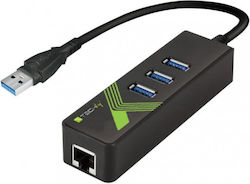 Techly USB Hub 3 Θυρών (USB-A) 347171