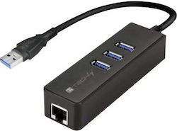 Techly USB Hub 3 Θυρών (USB-A) 347171