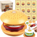 Aria Trade Cooking Toy / Kitchen Utensils Burger made of Wood 8pcs